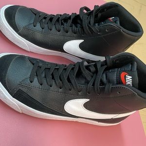Black and white Nike Blazers - gently used